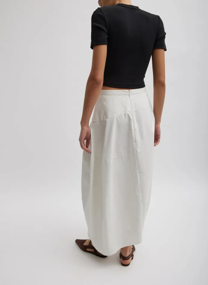 Women Tops Tibi Ribbed Cropped Baby TShirt Black