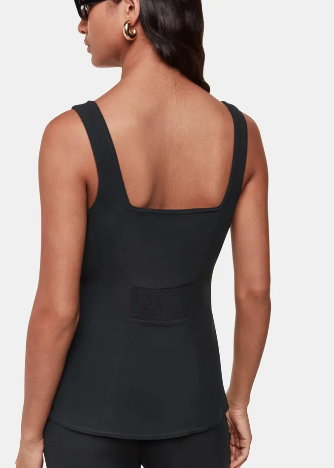 Women Tops Whistles Black Sofia Crepe Waistcoat