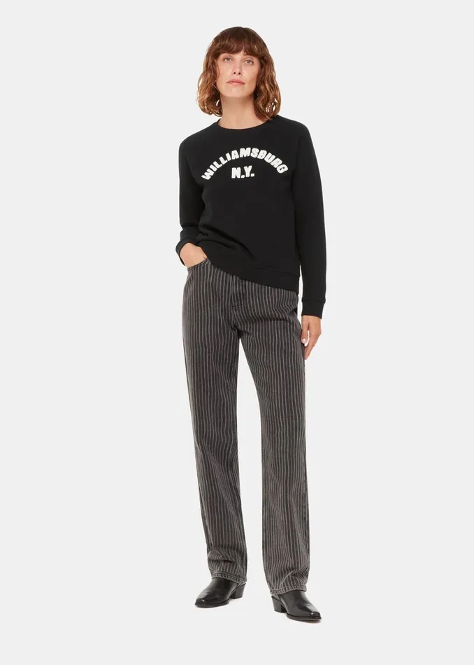 Women Tops Whistles Black Williamsburg Logo Sweat