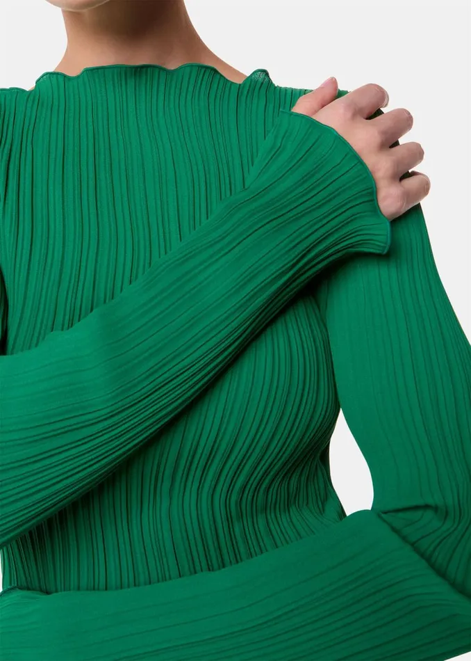 Women Tops Whistles Green Elsa Plisse Top