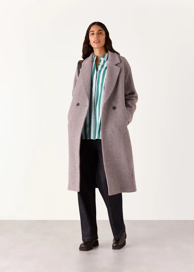Women Tops Whistles Green Stripe Oversized Shirt