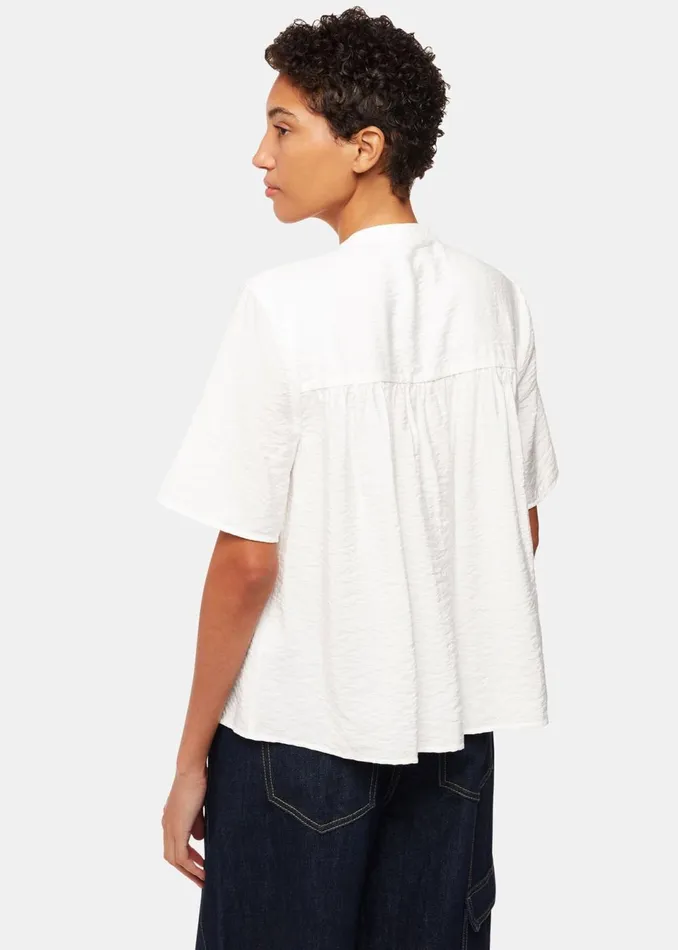 Women Tops Whistles White Freda Short Sleeve Top