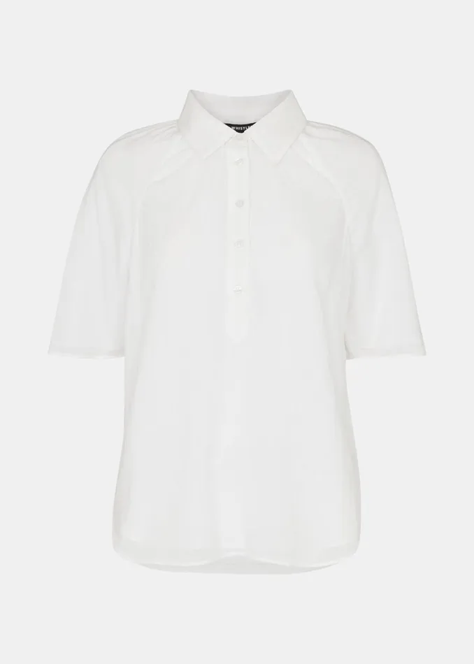 Women Tops Whistles White Mia Short Sleeve Shirt