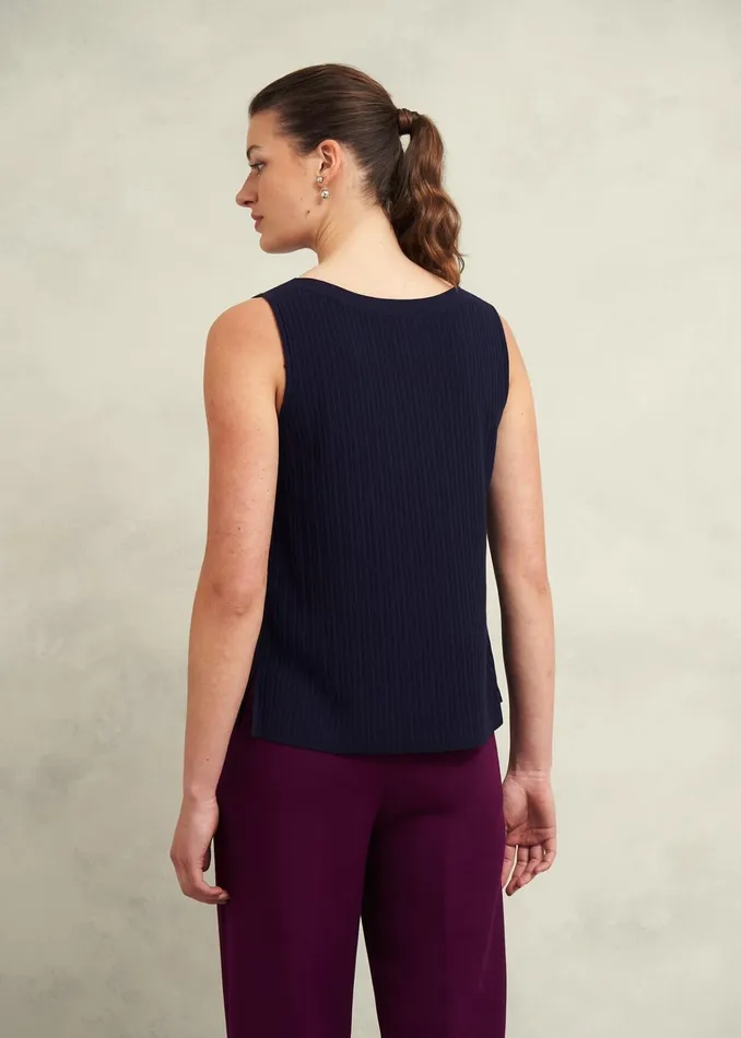 Women Trina Knitted Top Hobbs Navy Hobbs Tops