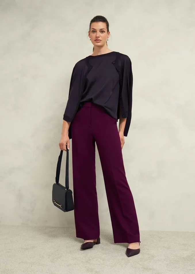 Women Trina Knitted Top Hobbs Navy Hobbs Tops