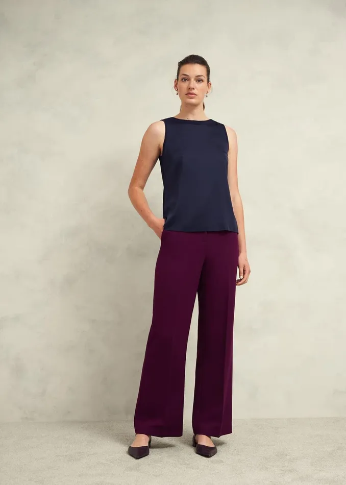 Women Trina Knitted Top Hobbs Navy Hobbs Tops
