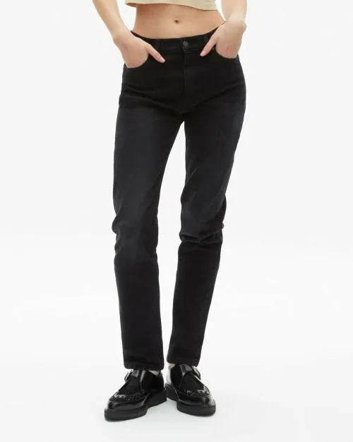 Women Trousers and Jeans The Kooples Black Slim Jeans Black Washed