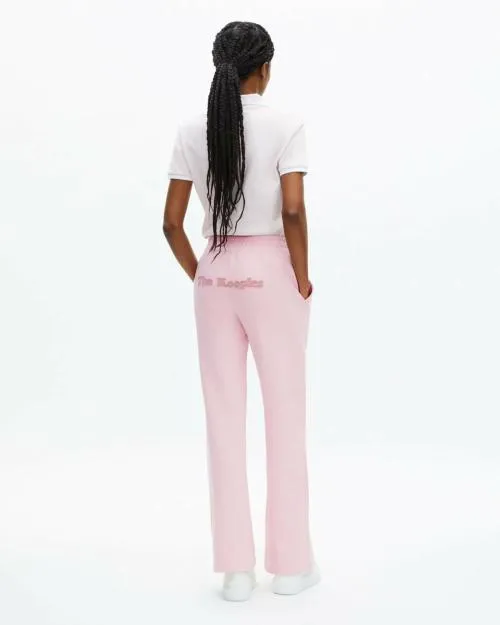 Women Trousers and Jeans The Kooples Pink Logo Joggers Lila