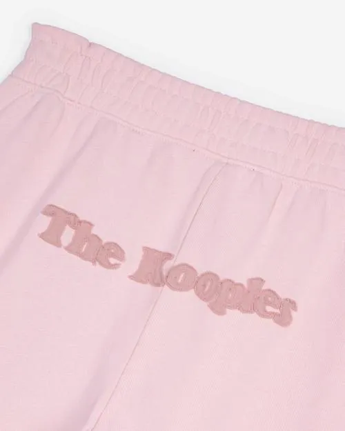 Women Trousers and Jeans The Kooples Pink Logo Joggers Lila