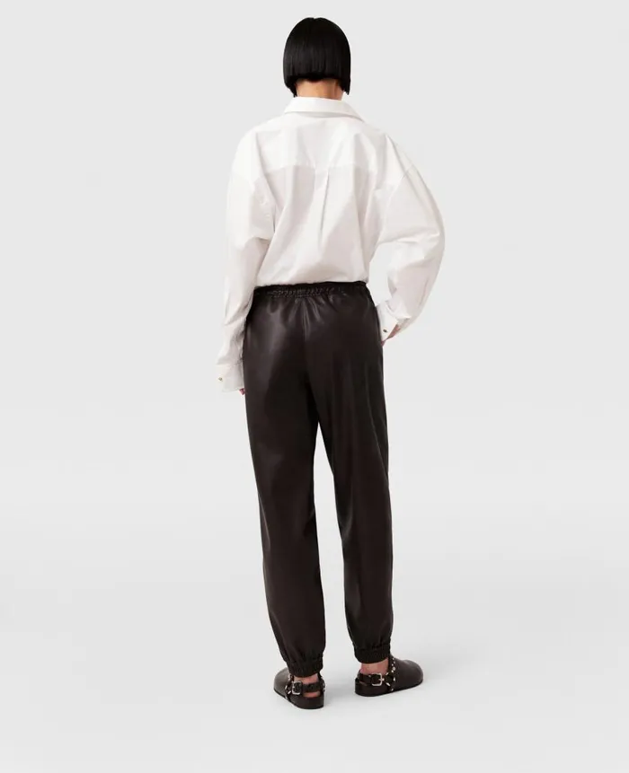 Women Trousers And Shorts Stella McCartney Drawstring Alter Mat Sweatpants Dark Chocolate Brown