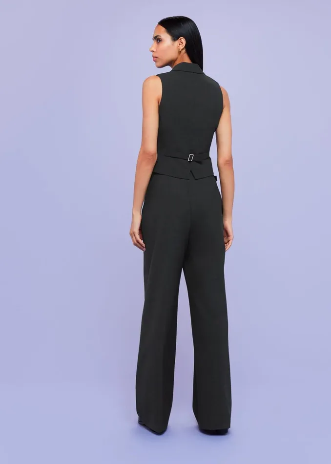 Women Trousers Whistles Black Sienna Wool Blend Trouser
