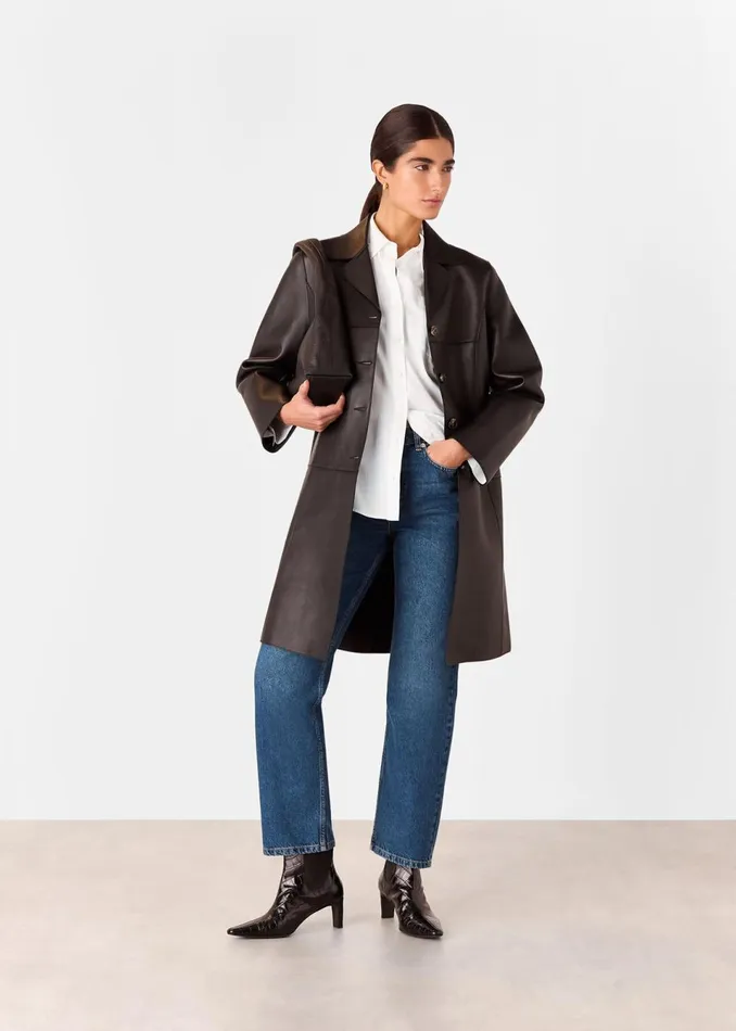 Women Trousers Whistles Denim Authentic Column Leg Jean