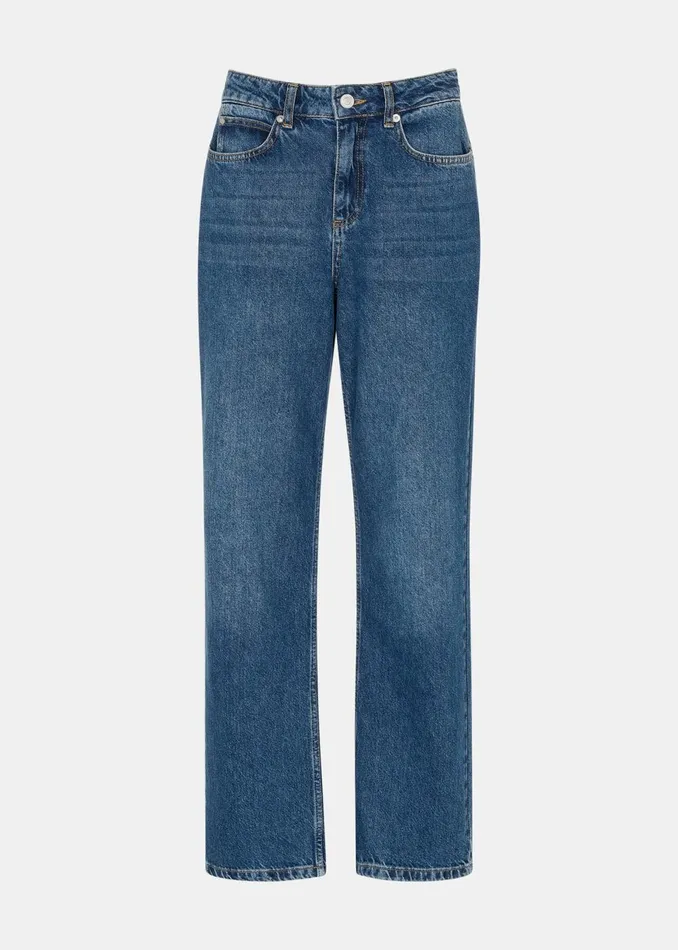 Women Trousers Whistles Denim Authentic Column Leg Jean