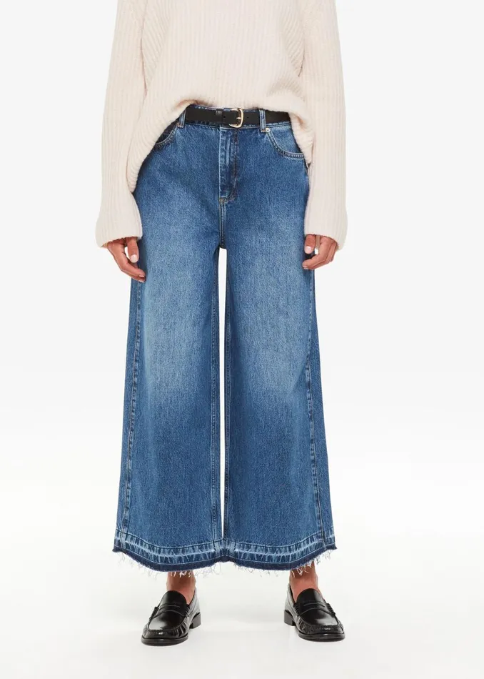 Women Trousers Whistles Denim Authentic Raw Hem Jean
