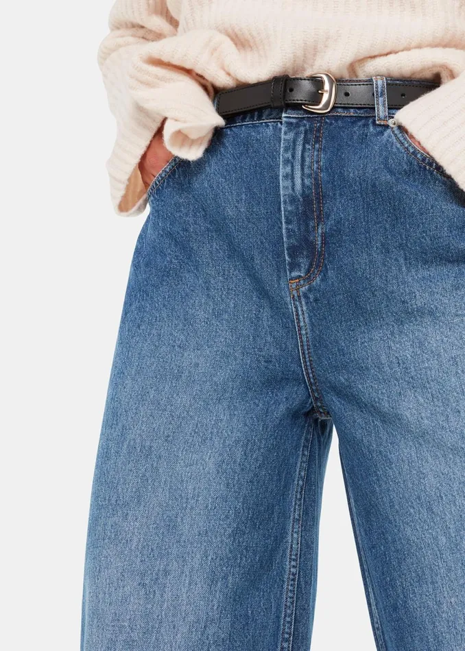 Women Trousers Whistles Denim Authentic Raw Hem Jean