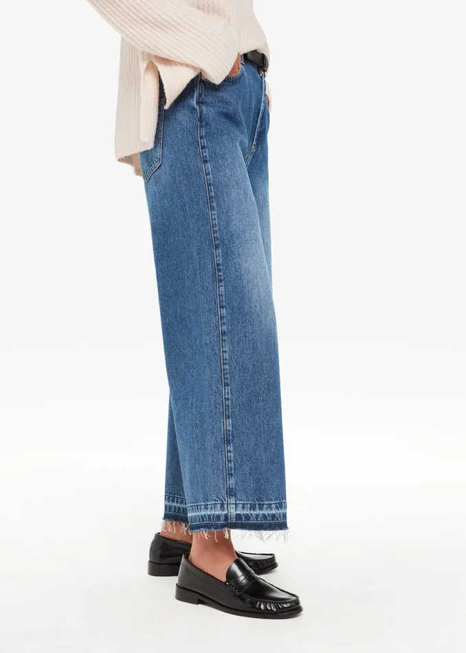 Women Trousers Whistles Denim Authentic Raw Hem Jean