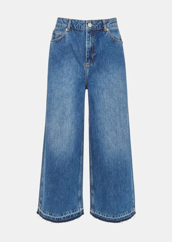 Women Trousers Whistles Denim Authentic Raw Hem Jean