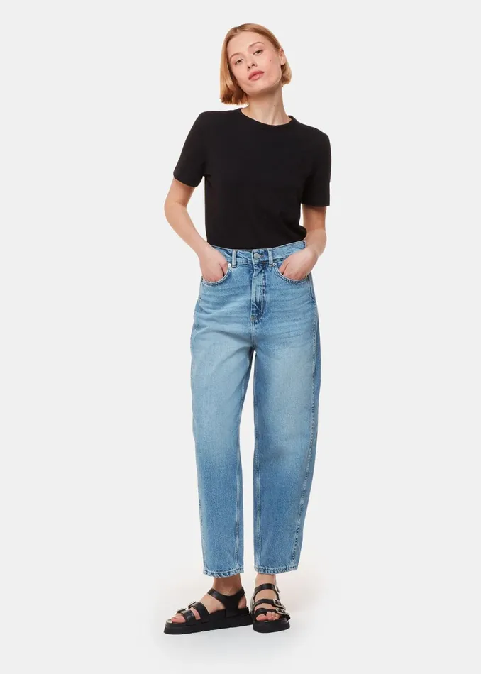 Women Trousers Whistles Light Wash Authentic Barrel Leg Jean