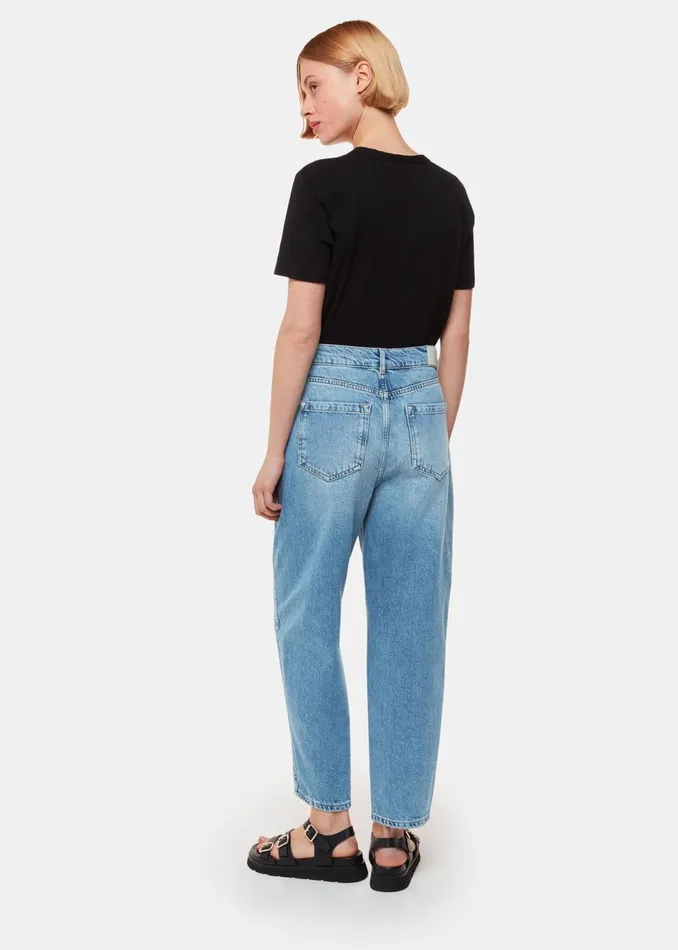 Women Trousers Whistles Light Wash Authentic Barrel Leg Jean