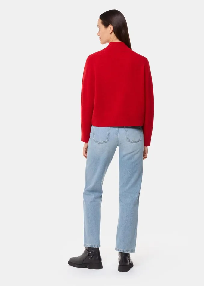 Women Trousers Whistles Light Wash Authentic Column Leg Jean