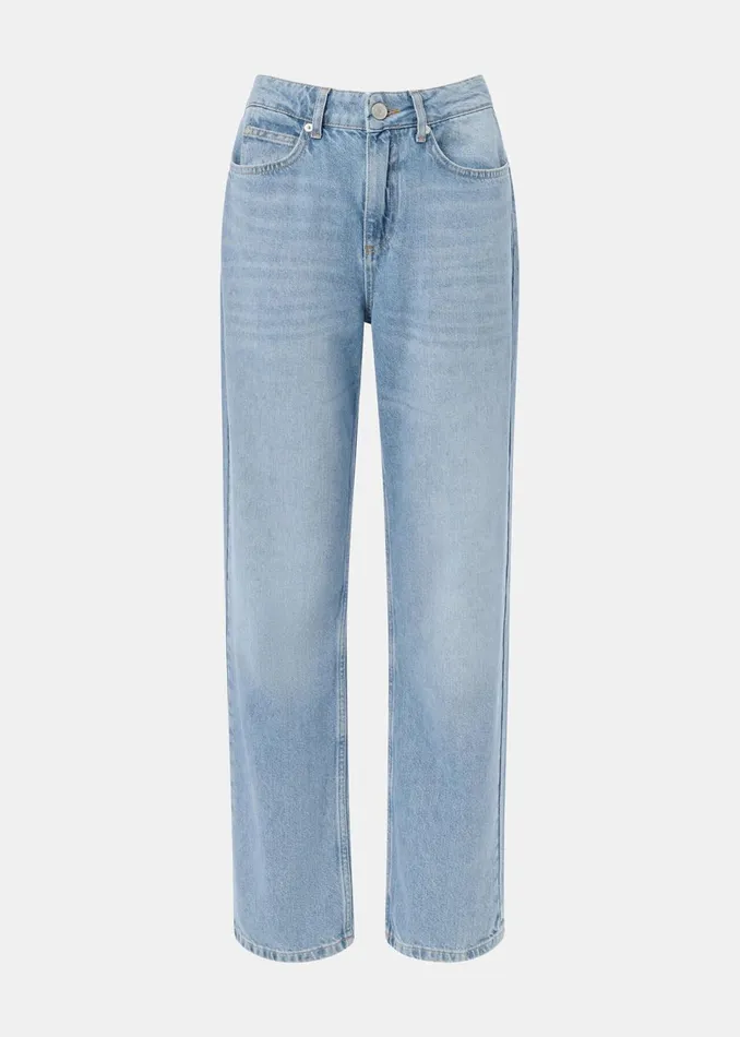 Women Trousers Whistles Light Wash Authentic Column Leg Jean