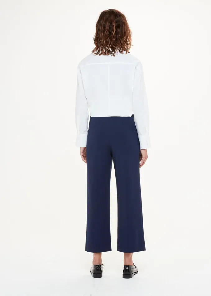 Women Trousers Whistles Navy Camilla Wide Leg Trouser