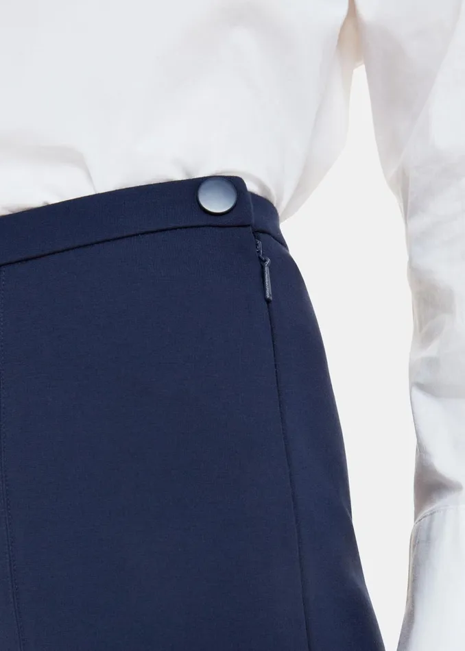 Women Trousers Whistles Navy Camilla Wide Leg Trouser