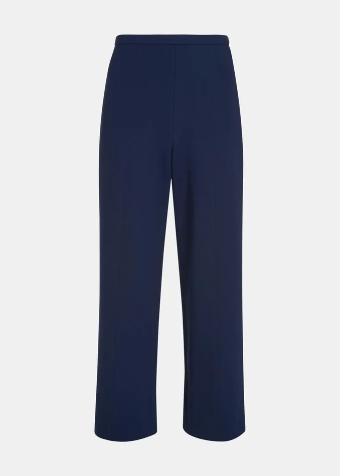 Women Trousers Whistles Navy Camilla Wide Leg Trouser