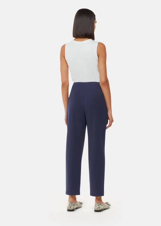 Women Trousers Whistles Navy Lila Ponte Trouser