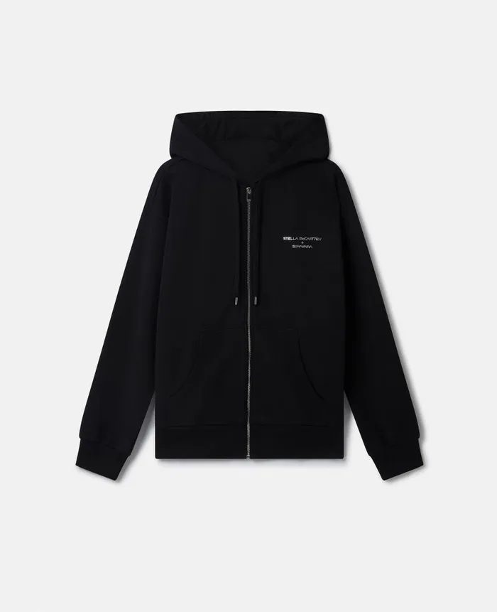 WomenUnisex Sweatshirts And TShirts Stella McCartney Sexy Robot Oversized Organic Cotton Zip Hoodie Black WomenUnisex Sweatshirts And TShirts Stella McCartney Sexy Robot Oversized Organic Cotton Zip Hoodie Black
