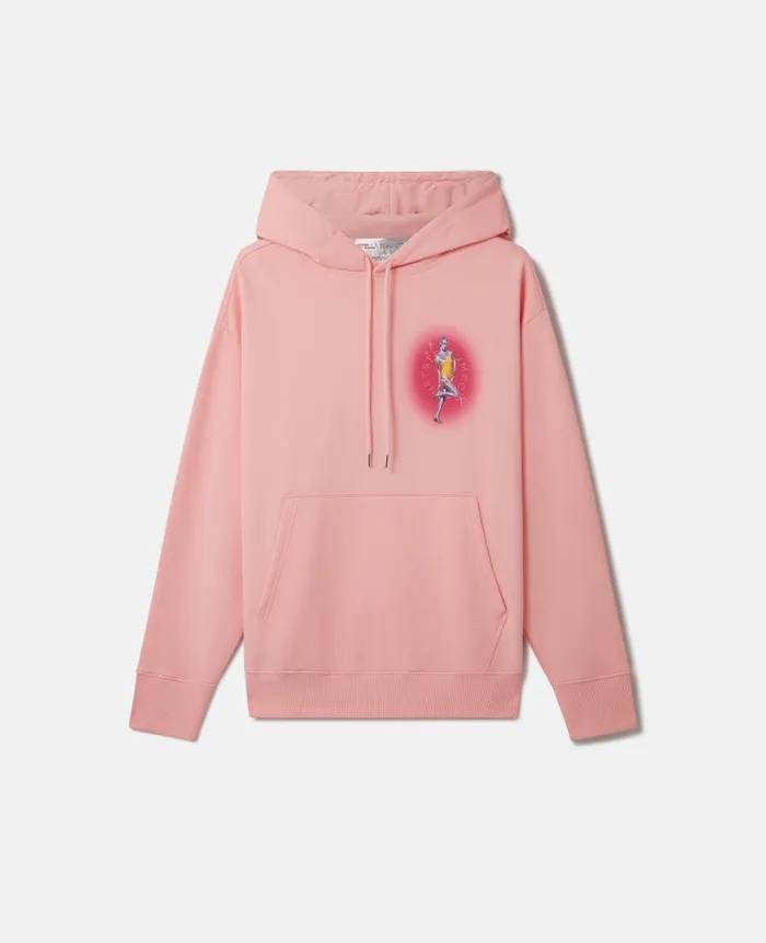 WomenUnisex Sweatshirts And TShirts Stella McCartney Sexy Robot Print Organic Cotton Hoodie Pink WomenUnisex Sweatshirts And TShirts Stella McCartney Sexy Robot Print Organic Cotton Hoodie Pink