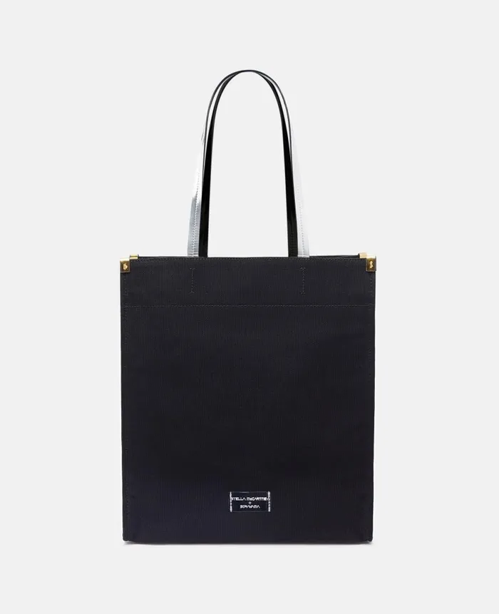 WomenUnisex Tote Bags Stella McCartney Sexy Robot Graphic Organic Cotton Canvas Tote Bag Ultra Black