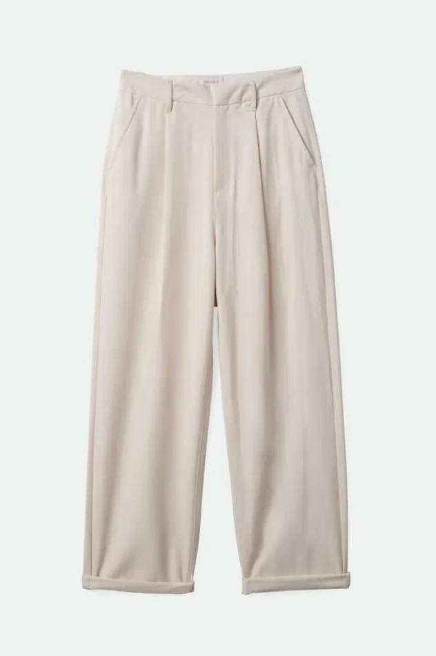 Women Victory Trouser Pant White Smoke Brixton Pants