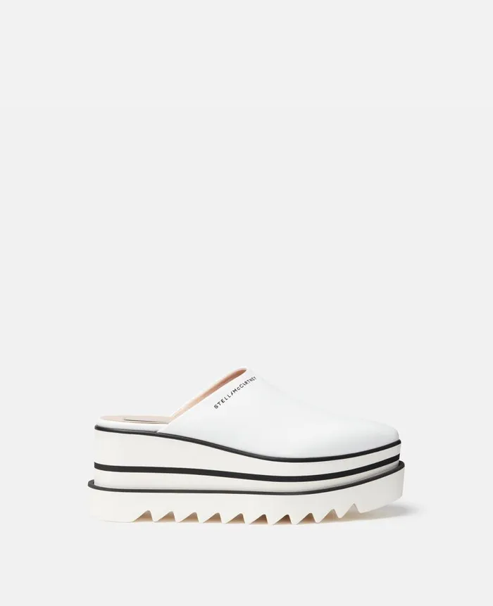 Women Wedges Stella McCartney SneakElyse Mules White