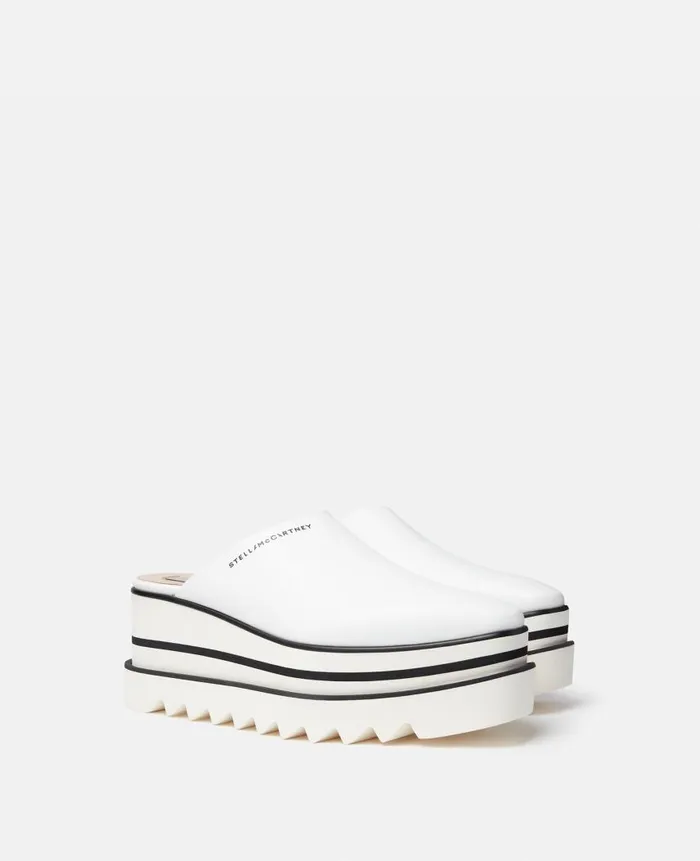 Women Wedges Stella McCartney SneakElyse Mules White