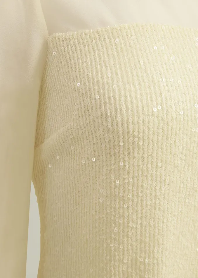 Women Zariah Sequin Top Buttercream Hobbs Tops