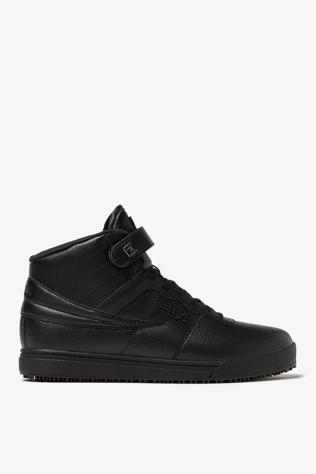 Work Shoes Men Fila Vulc 13 Slip Resistant Shoe 001 Black Black Black