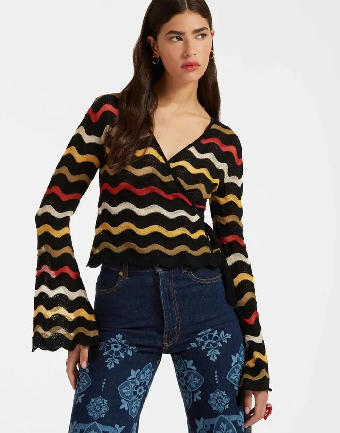 Zephyr Top Black Women La Double J Knitwear