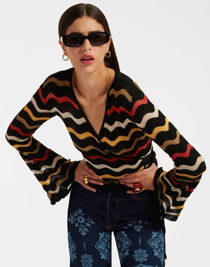 Zephyr Top Black Women La Double J Knitwear Zephyr Top Black Women La Double J Knitwear